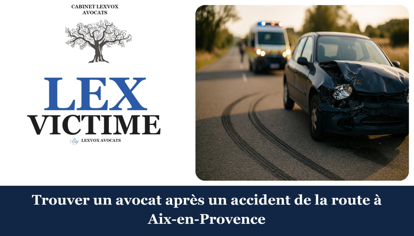 Trouver un avocat après un accident de la route à Aix-en-Provence — cabinet LEXVOX Avocats, Aix-en-Provence