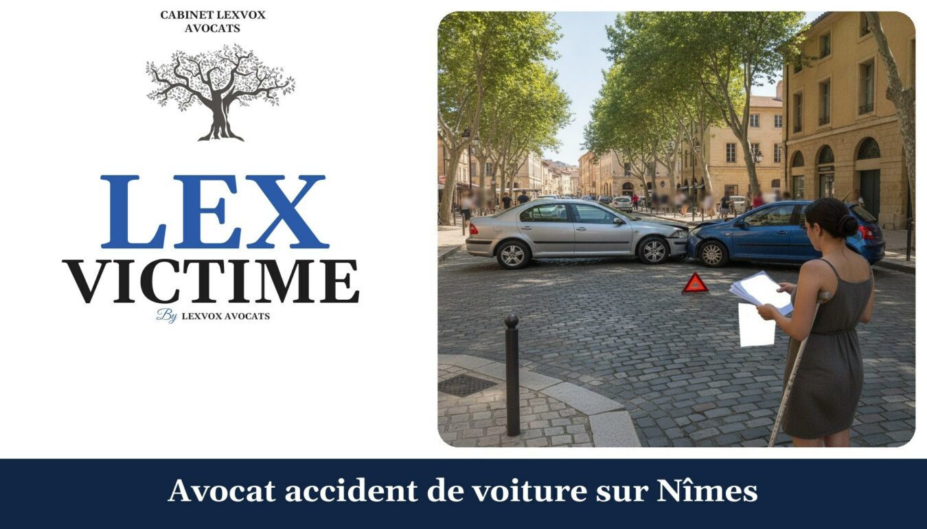 Avocat accident de voiture sur Nîmes — cabinet LEXVOX Avocats, Nîmes