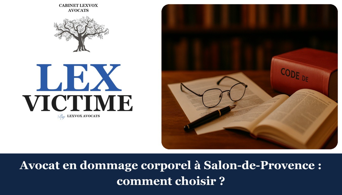 Avocat en dommage corporel à Salon-de-Provence : comment choisir ? — cabinet LEXVOX Avocats, Salon-de-Provence