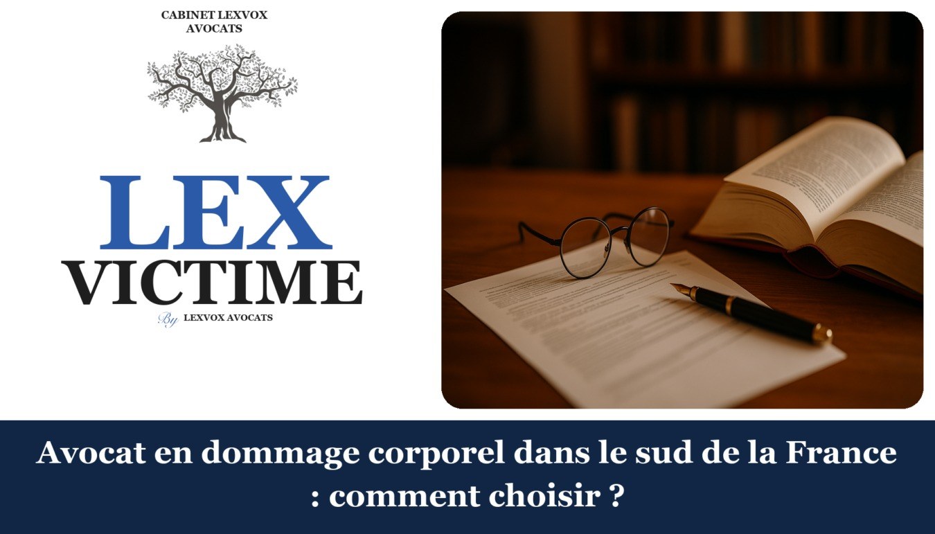 Avocat en dommage corporel dans le sud de la France : comment choisir ? — cabinet LEXVOX Avocats, Nîmes