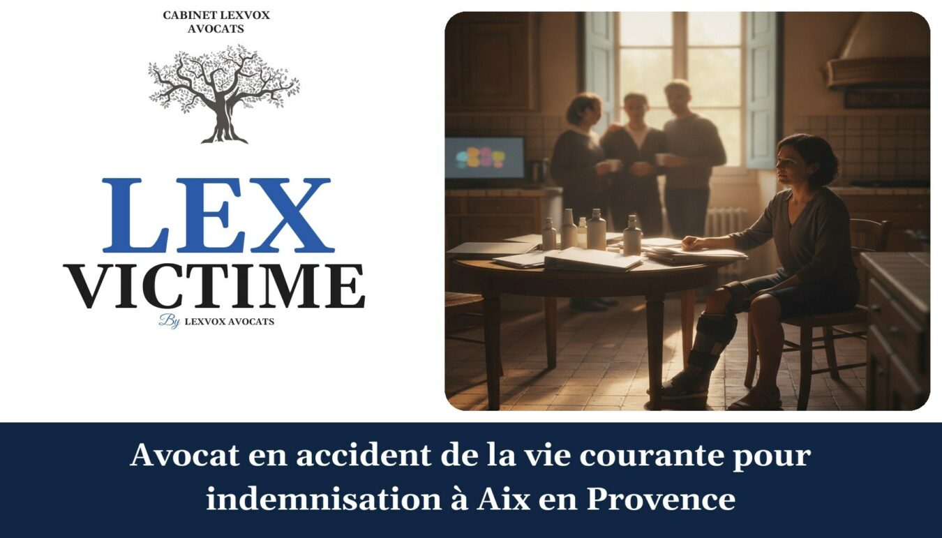 Avocat en accident de la vie courante pour indemnisation à Aix en Provence — cabinet LEXVOX Avocats, Aix-en-Provence