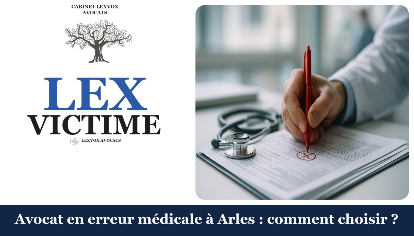 Avocat en erreur médicale à Arles : comment choisir ? — cabinet LEXVOX Avocats, Arles