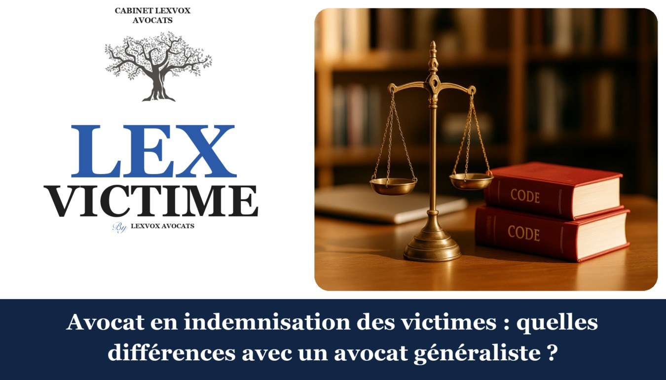 Avocat en indemnisation des victimes : quelles différences avec un avocat généraliste ? — cabinet LEXVOX Avocats, Aix-en-Provence