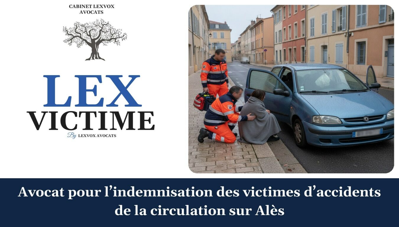 Avocat pour l’indemnisation des victimes d’accidents de la circulation sur Alès — cabinet LEXVOX Avocats, Nîmes
