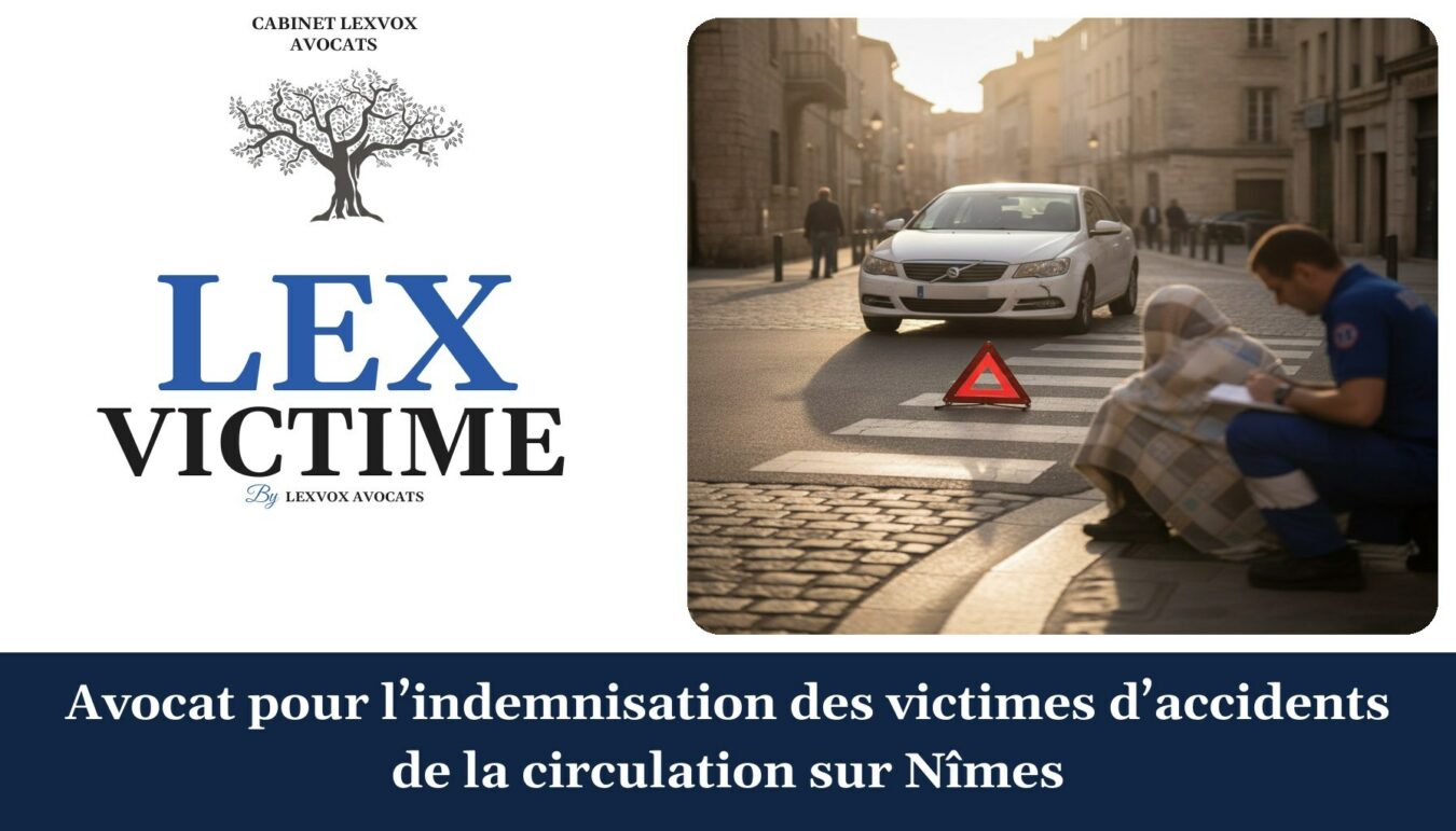 Avocat pour l’indemnisation des victimes d’accidents de la circulation sur Nîmes — cabinet LEXVOX Avocats, Nîmes