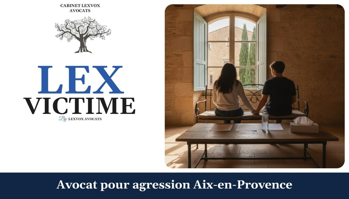 Avocat pour agression Aix-en-Provence — cabinet LEXVOX Avocats, Aix-en-Provence