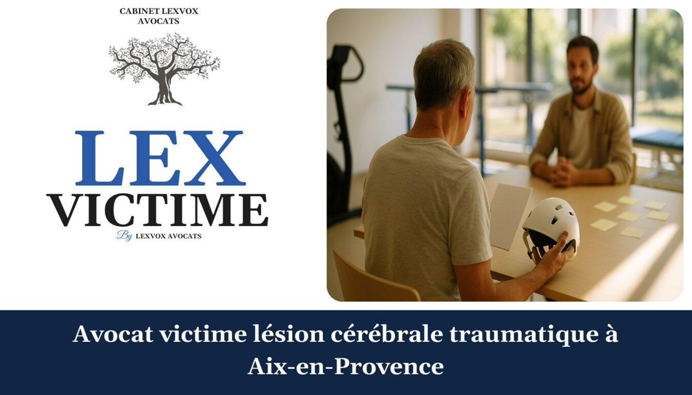 Avocat victime lésion cérébrale traumatique à Aix-en-Provence — cabinet LEXVOX Avocats, Aix-en-Provence