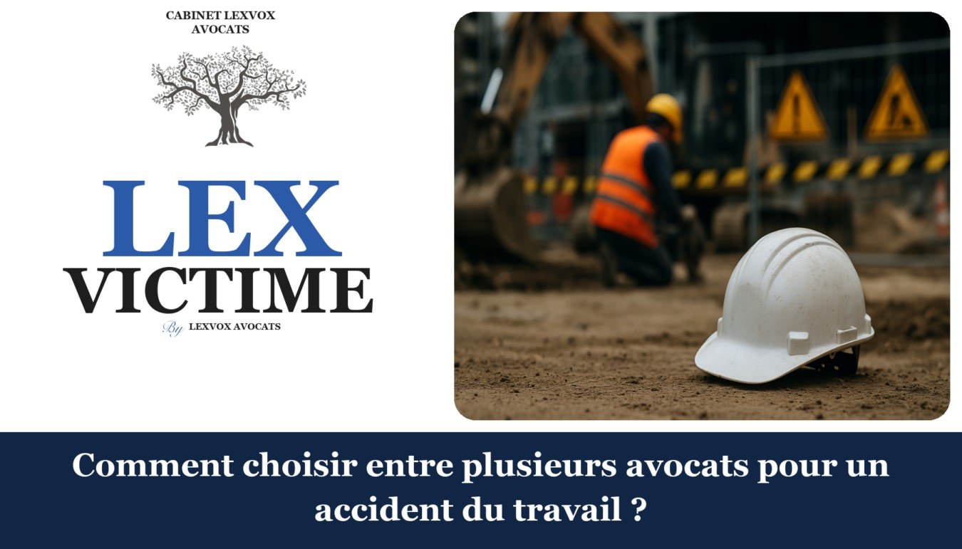 Comment choisir entre plusieurs avocats pour un accident du travail ? — cabinet LEXVOX Avocats, Aix-en-Provence