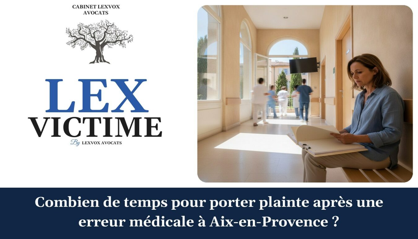 Combien de temps pour porter plainte après une erreur médicale à Aix-en-Provence ? — cabinet LEXVOX Avocats, Aix-en-Provence