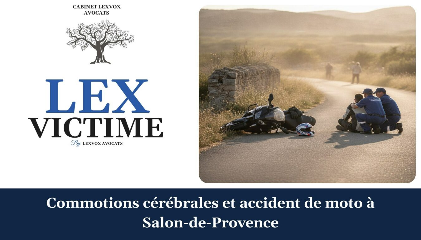Commotions cérébrales et accident de moto à Salon-de-Provence — cabinet LEXVOX Avocats, Salon-de-Provence