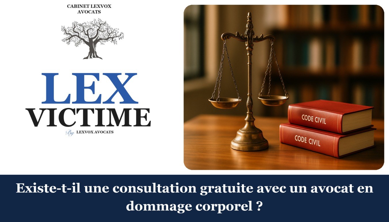 Existe-t-il une consultation gratuite avec un avocat en dommage corporel ? — cabinet LEXVOX Avocats, Aix-en-Provence