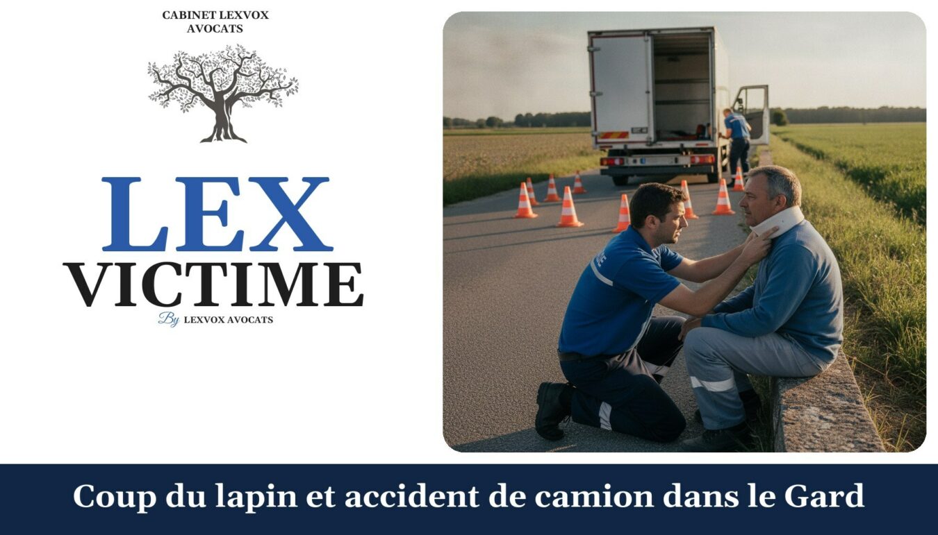 Coup du lapin et accident de camion dans le Gard — cabinet LEXVOX Avocats, Marignane