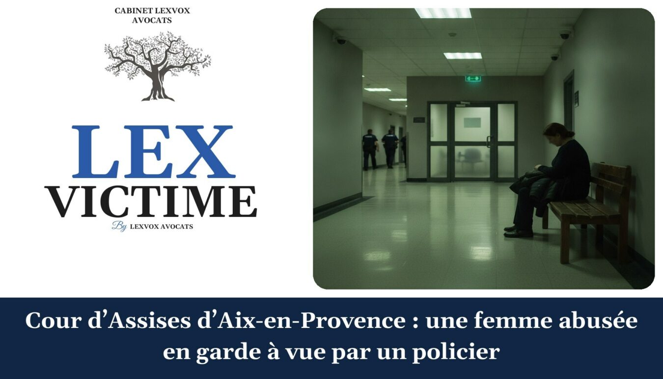 Cour d’Assises d’Aix-en-Provence : une femme abusée en garde à vue par un policier — cabinet LEXVOX Avocats, Aix-en-Provence