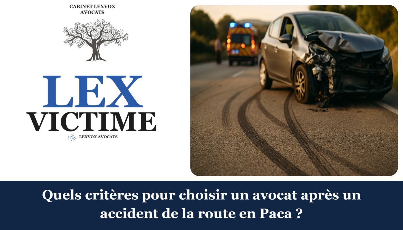Quels critères pour choisir un avocat après un accident de la route en Paca ? — cabinet LEXVOX Avocats, Aix-en-Provence