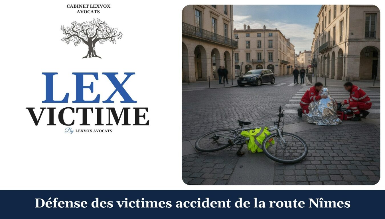 Défense des victimes accident de la route Nîmes — cabinet LEXVOX Avocats, Nîmes