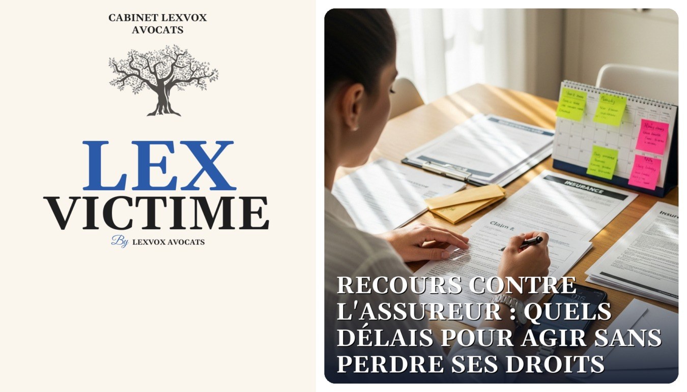 Recours contre l’assureur : quels délais pour agir sans perdre ses droits — cabinet LEXVOX Avocats, Nîmes