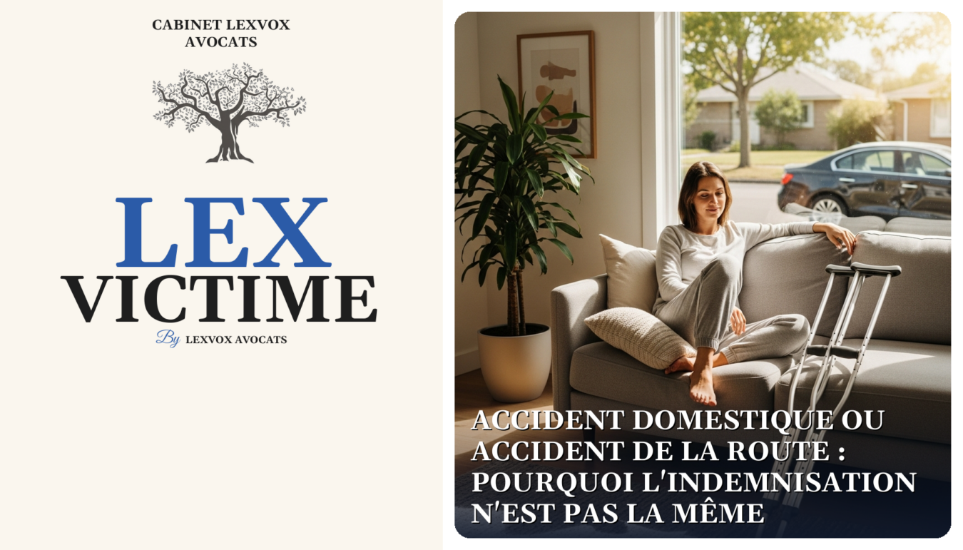 Accident domestique ou accident de la route : pourquoi l'indemnisation n'est pas la même
