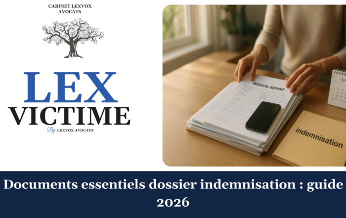 Documents essentiels dossier indemnisation : guide 2026
