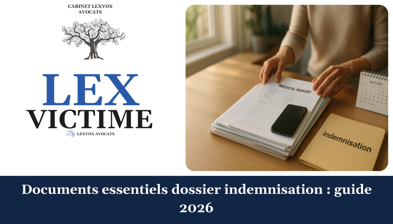Documents essentiels dossier indemnisation : guide 2026