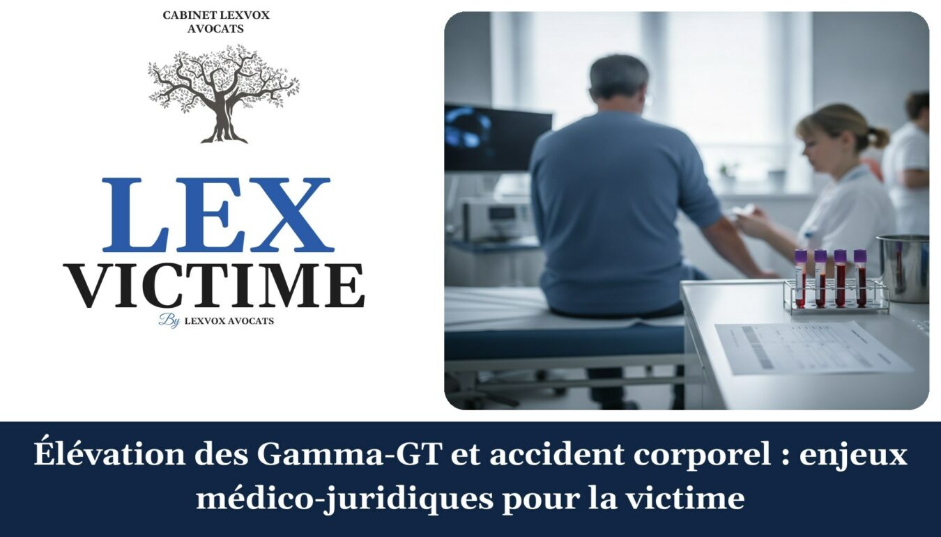 Élévation des Gamma-GT et accident corporel : enjeux médico-juridiques pour la victime — cabinet LEXVOX Avocats, Nîmes
