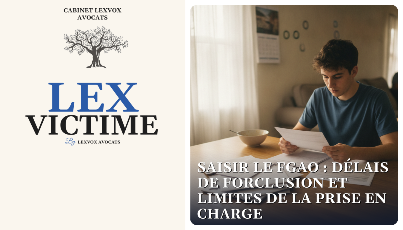 Saisir le FGAO : délais de forclusion et limites de la prise en charge