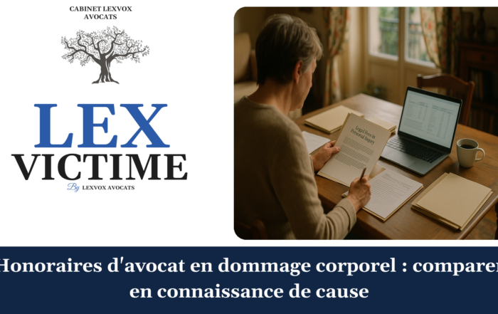 Honoraires d'avocat en dommage corporel : comparer en connaissance de cause