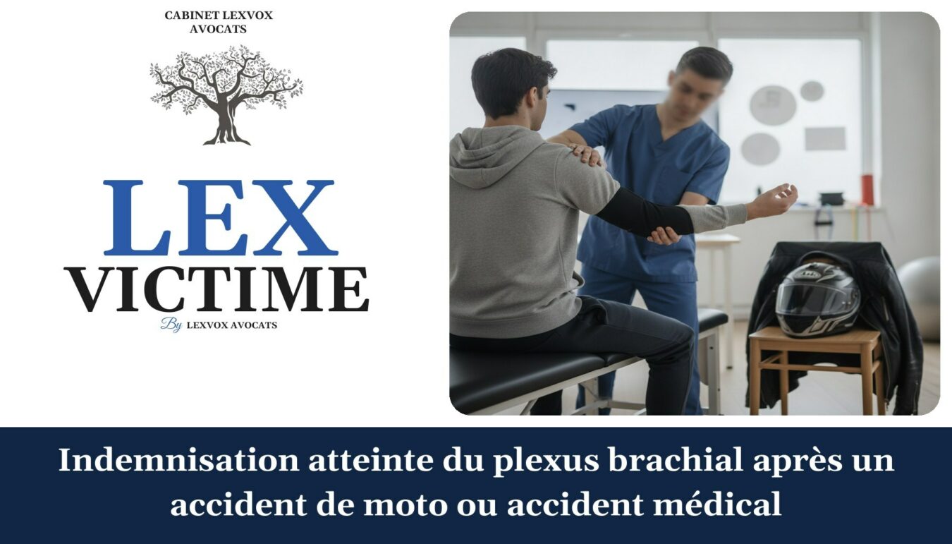 Indemnisation atteinte du plexus brachial après un accident de moto ou accident médical — cabinet LEXVOX Avocats, Arles