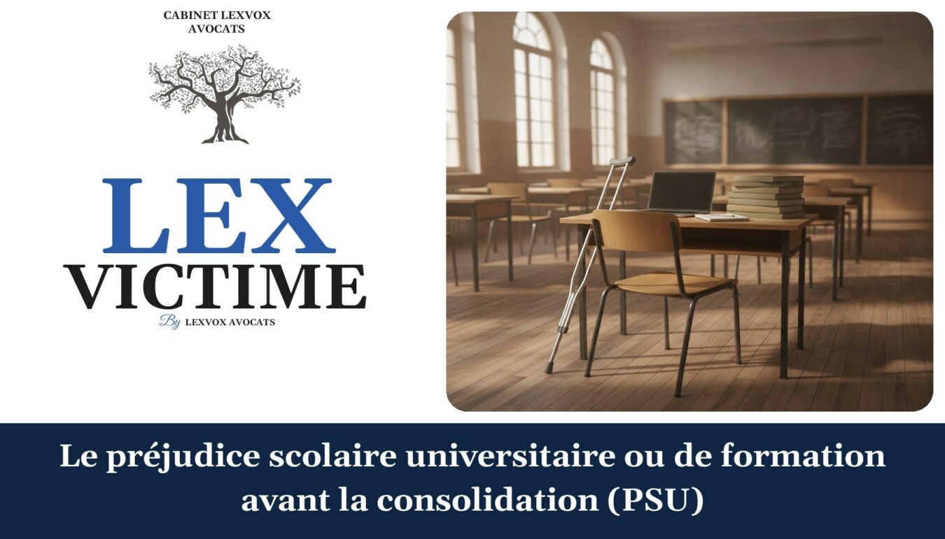 Le préjudice scolaire universitaire ou de formation avant la consolidation (PSU) — cabinet LEXVOX Avocats, Aix-en-Provence