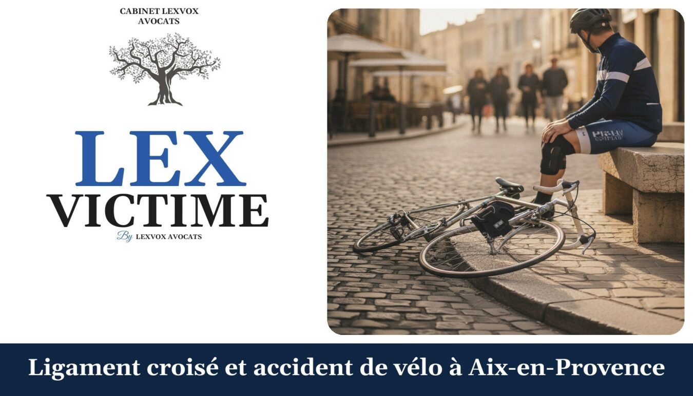 Ligament croisé et accident de vélo à Aix-en-Provence — cabinet LEXVOX Avocats, Aix-en-Provence