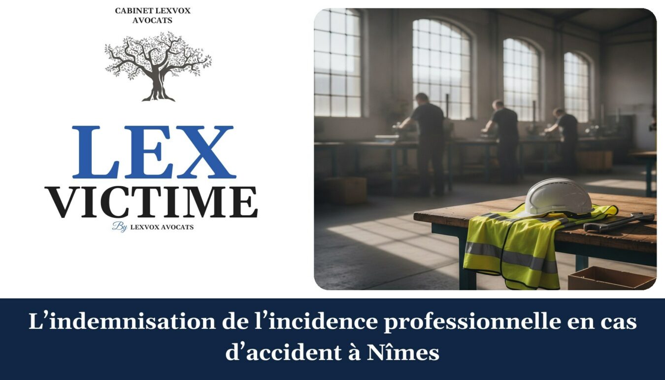 L’indemnisation de l’incidence professionnelle en cas d’accident à Nîmes — cabinet LEXVOX Avocats, Nîmes