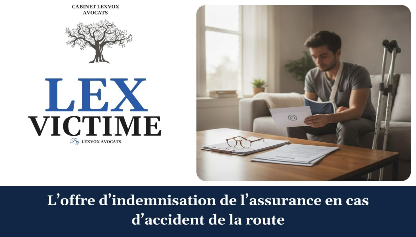 L’offre d’indemnisation de l’assurance en cas d’accident de la route — cabinet LEXVOX Avocats, Aix-en-Provence