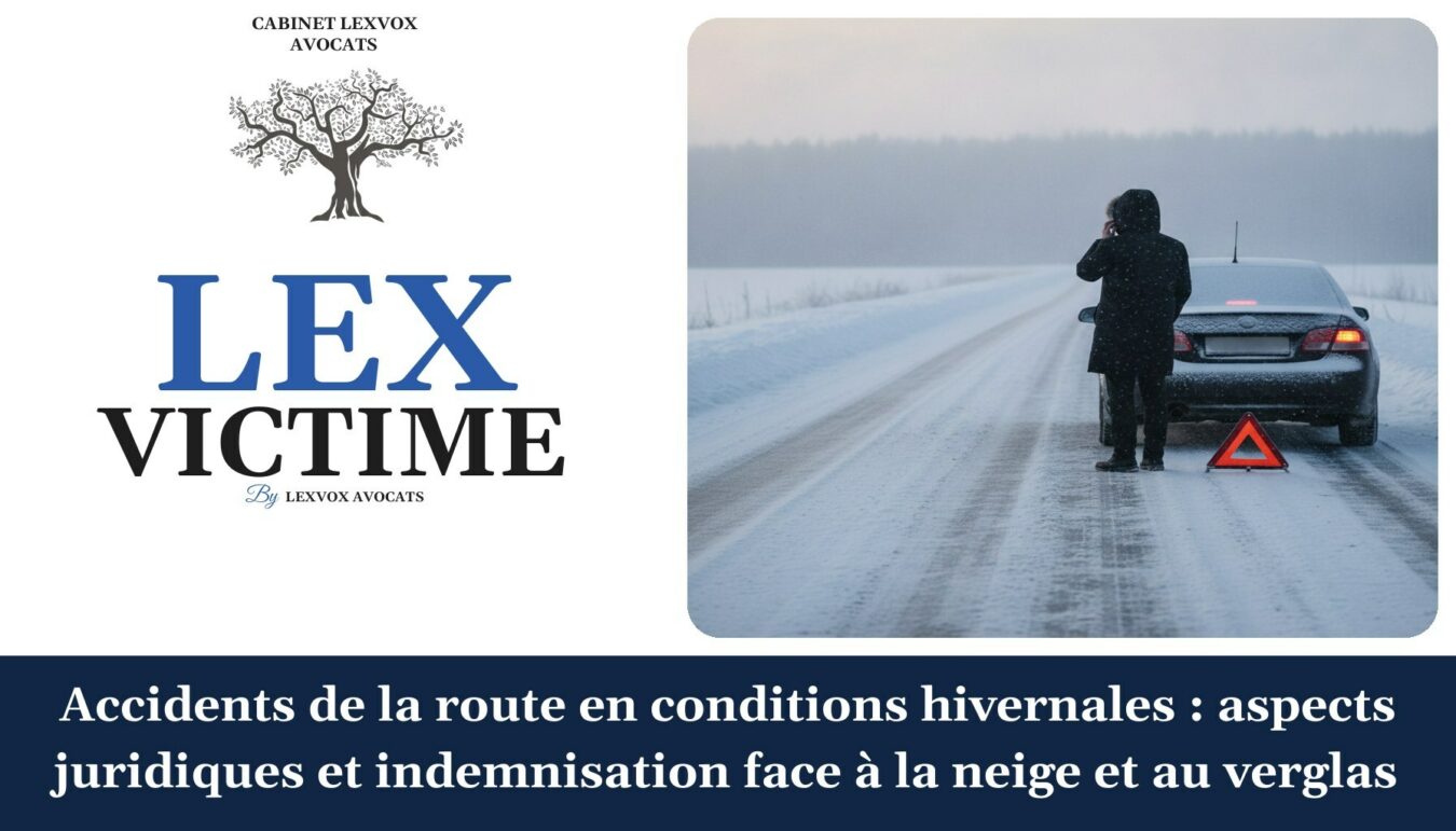 Accidents de la route en conditions hivernales : aspects juridiques et indemnisation face à la neige et au verglas — cabinet LEXVOX Avocats, Marignane