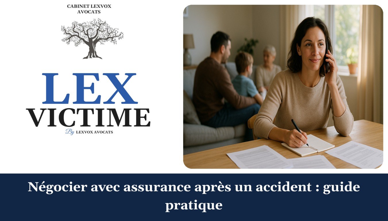 Négocier avec assurance après un accident : guide pratique — cabinet LEXVOX Avocats, Aix-en-Provence