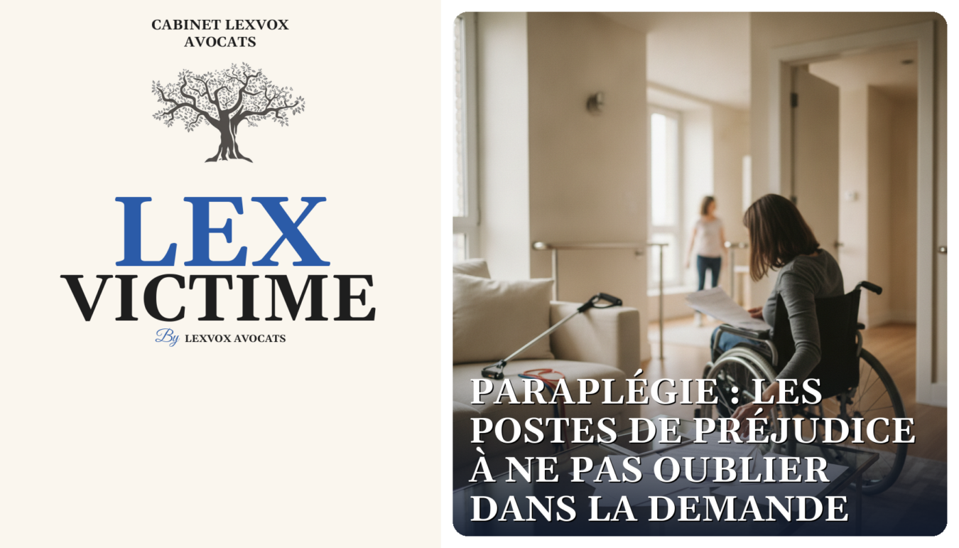 Paraplégie : les postes de préjudice à ne pas oublier dans la demande