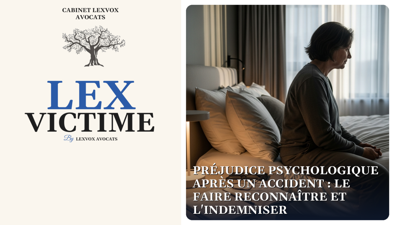 Préjudice psychologique après un accident : le faire reconnaître et l'indemniser