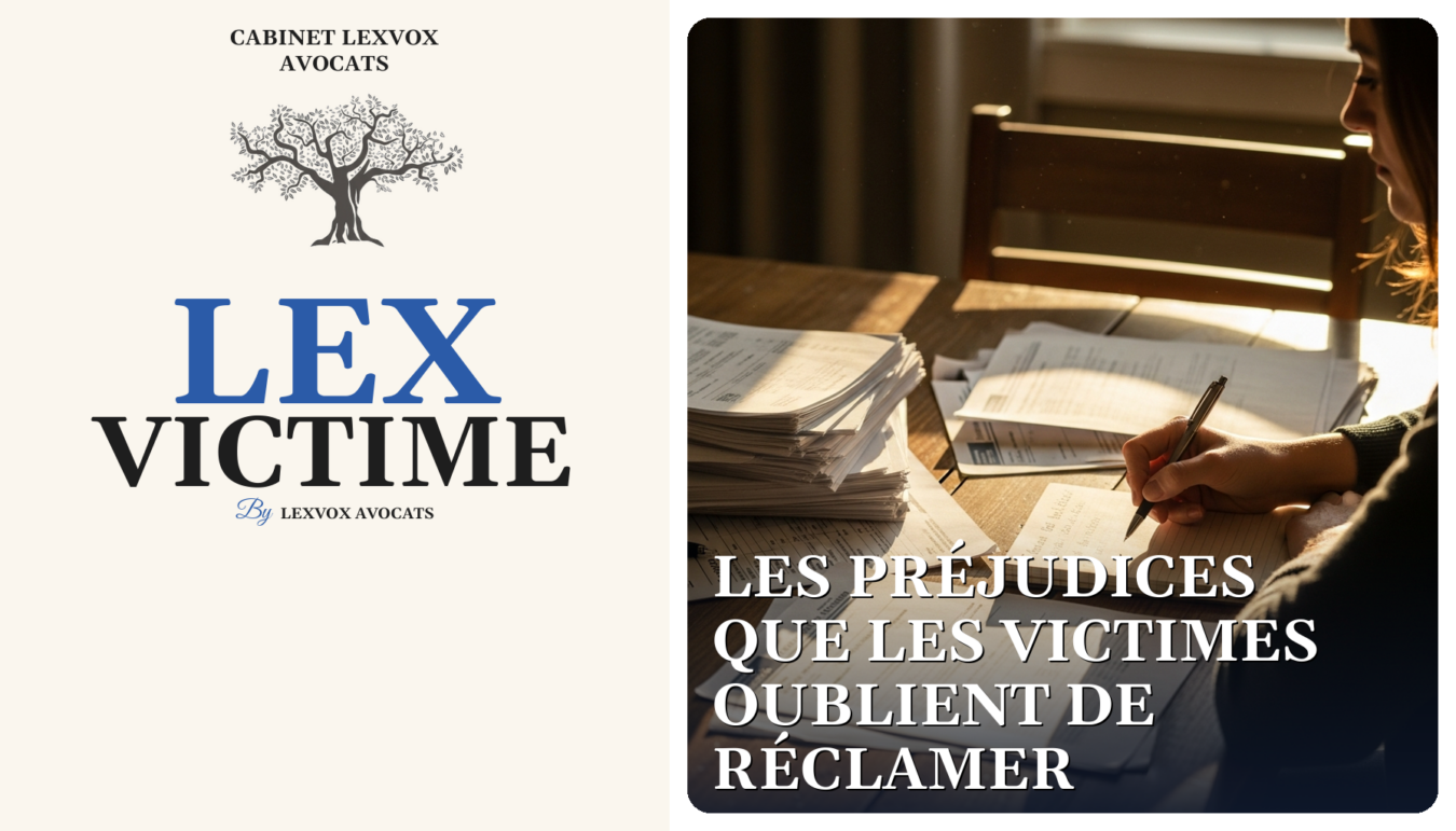 Les préjudices que les victimes oublient de réclamer