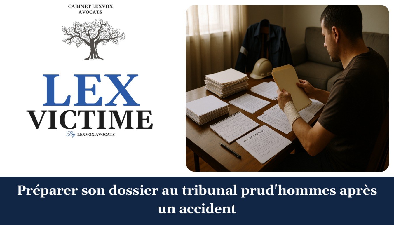 Préparer son dossier au tribunal prud’hommes après un accident — cabinet LEXVOX Avocats, Aix-en-Provence