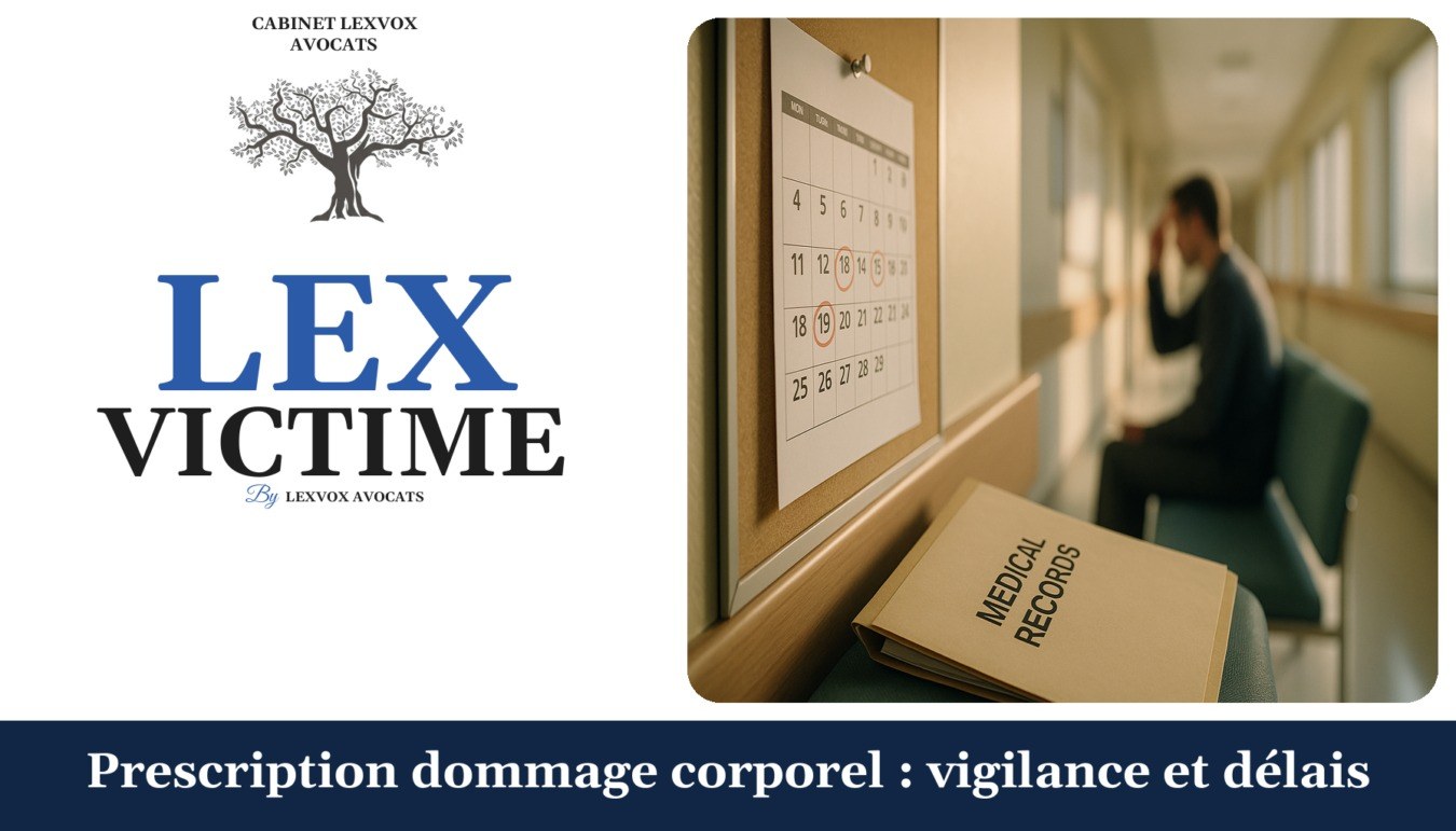 Prescription dommage corporel : vigilance et délais — cabinet LEXVOX Avocats, Aix-en-Provence