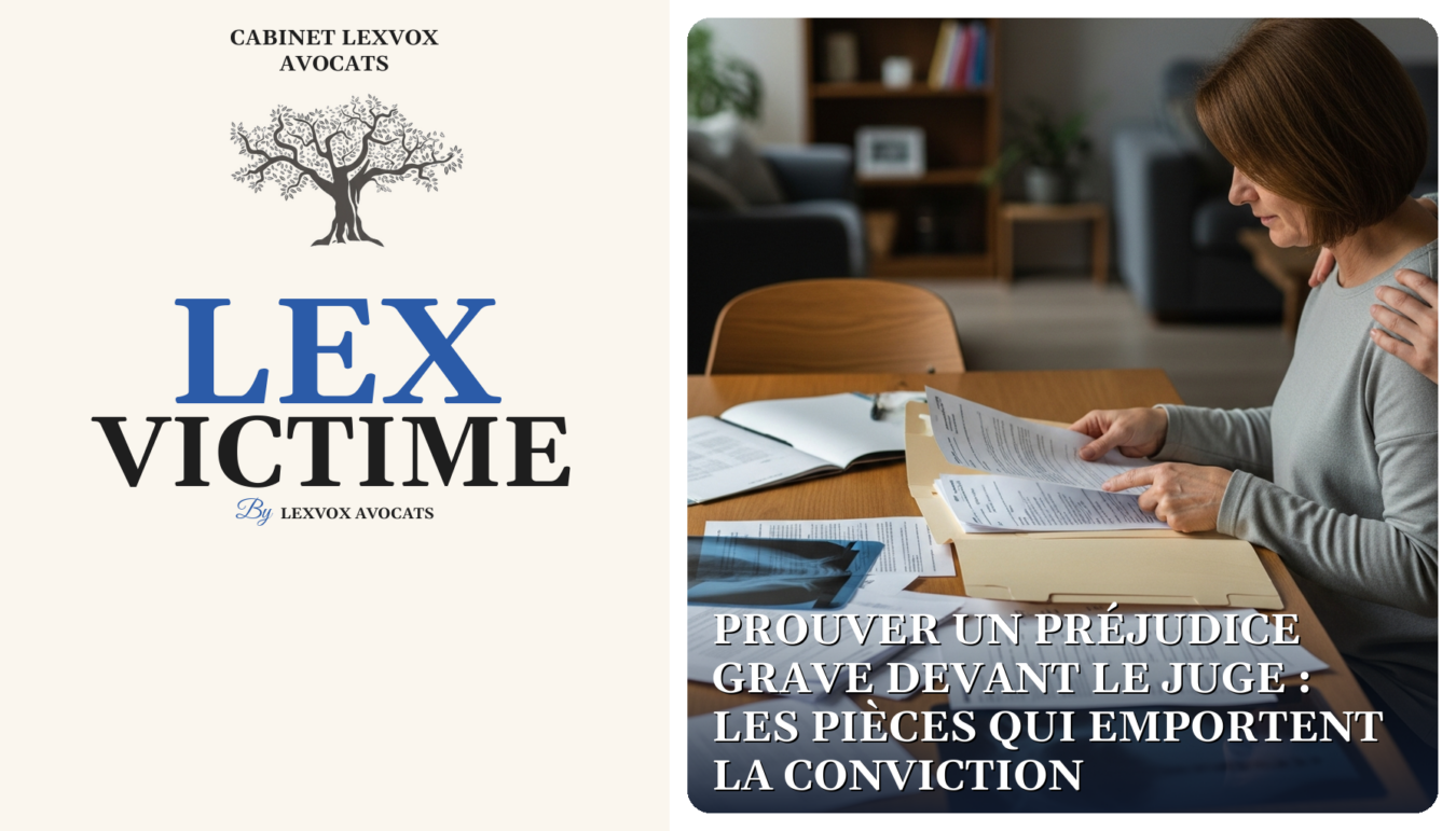 Prouver un préjudice grave devant le juge : les pièces qui emportent la conviction