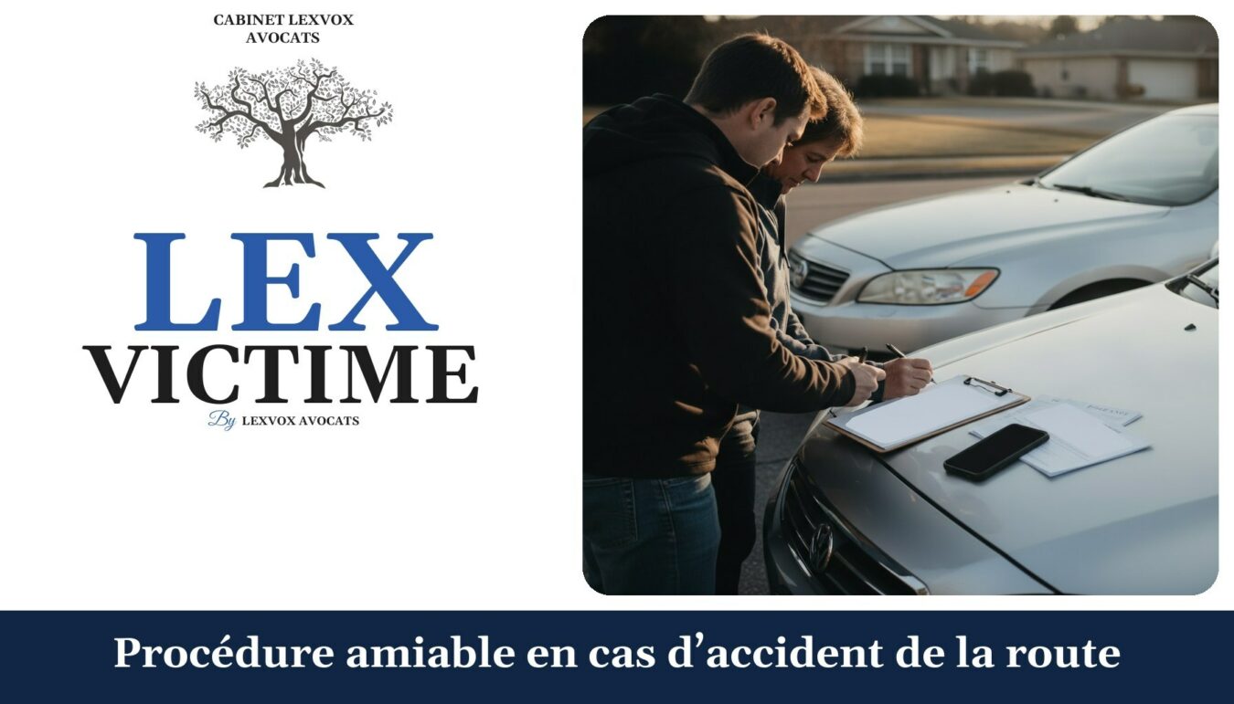 Procédure amiable en cas d’accident de la route — cabinet LEXVOX Avocats, Marignane