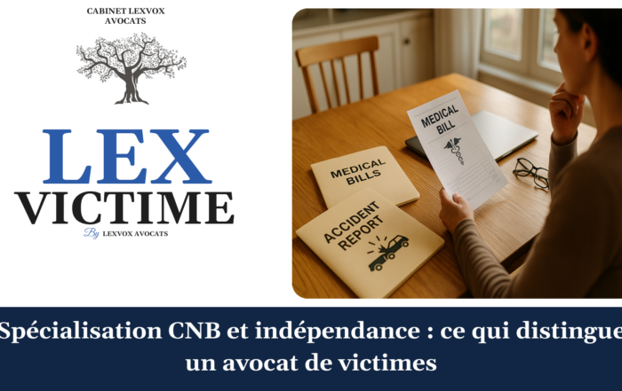 Spécialisation CNB et indépendance : ce qui distingue un avocat de victimes