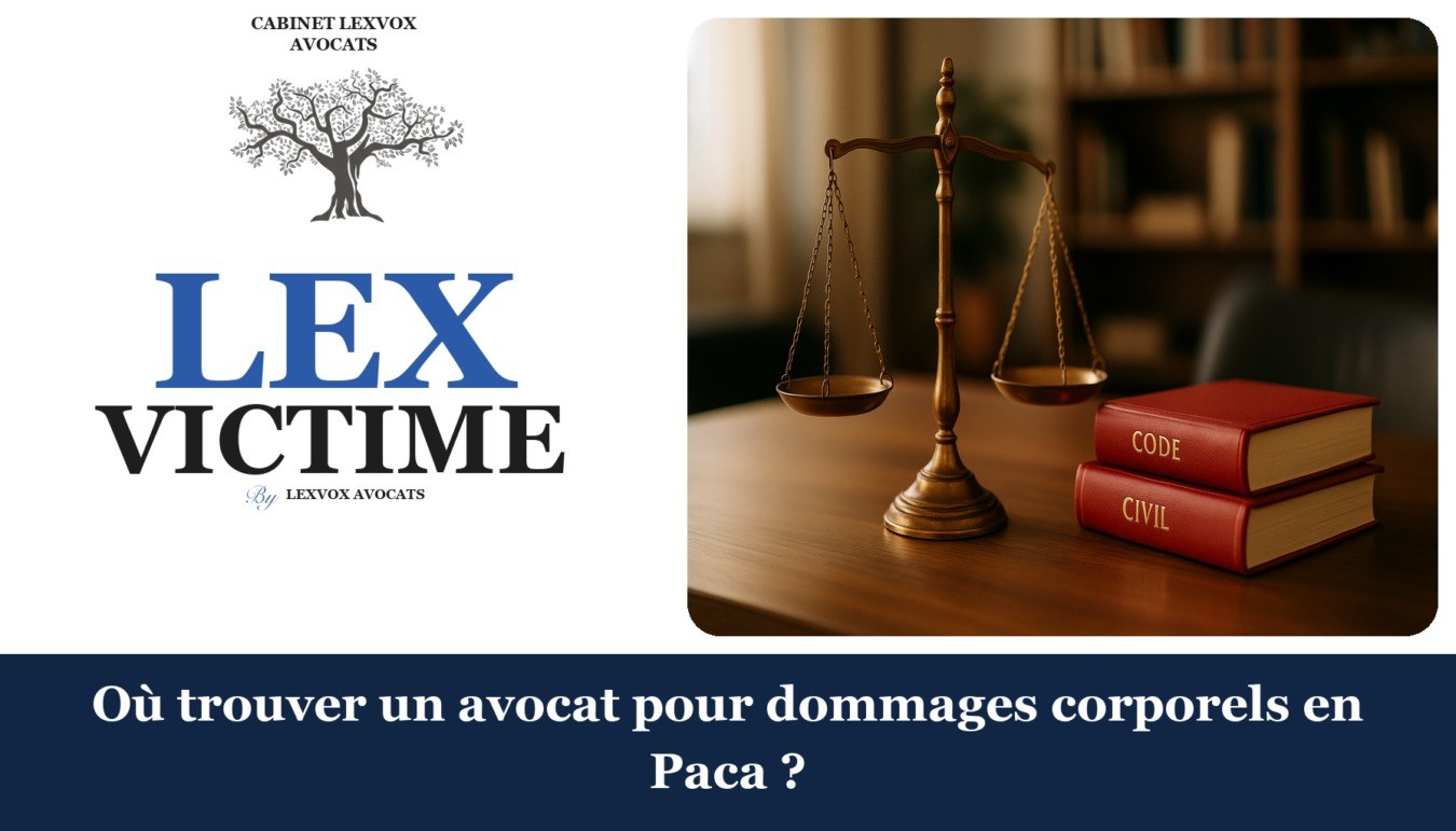 Où trouver un avocat pour dommages corporels en Paca ? — cabinet LEXVOX Avocats, Aix-en-Provence