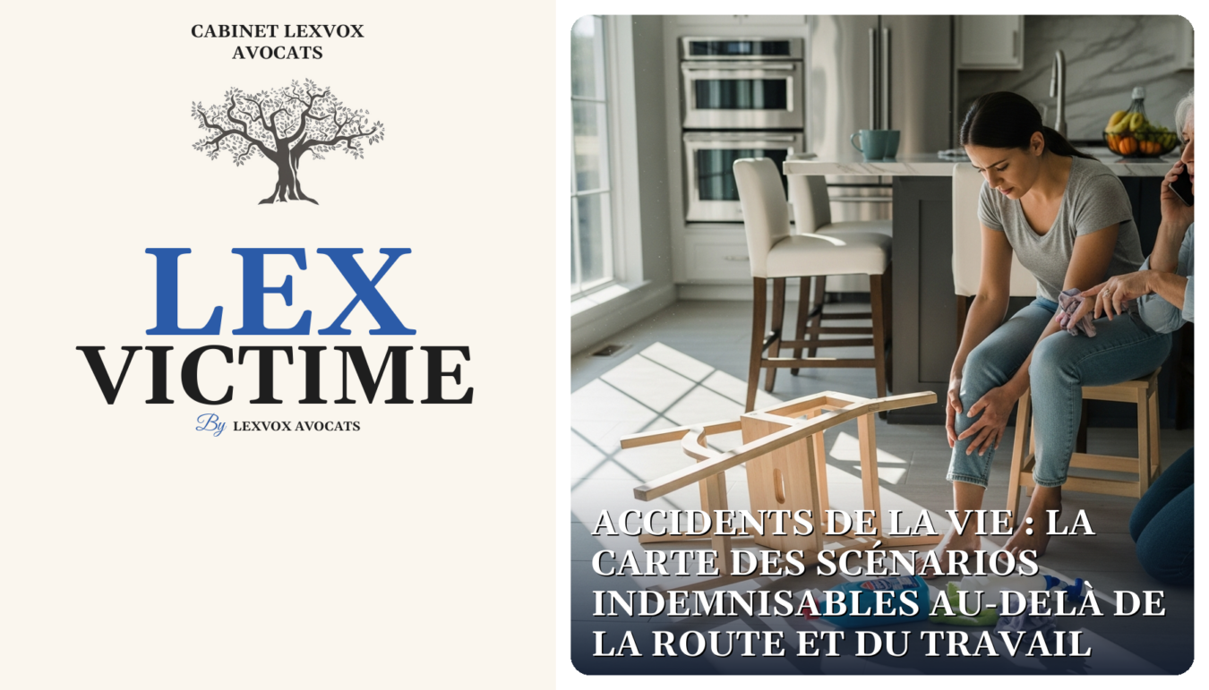 Accidents de la vie : la carte des scénarios indemnisables au-delà de la route et du travail